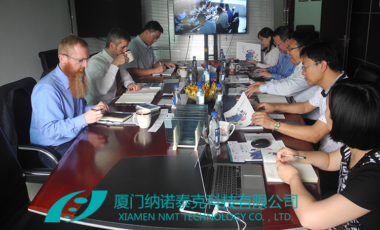 赢创工业集团（Evonik）研发副总裁参观访问厦门纳诺泰克科技有限公司